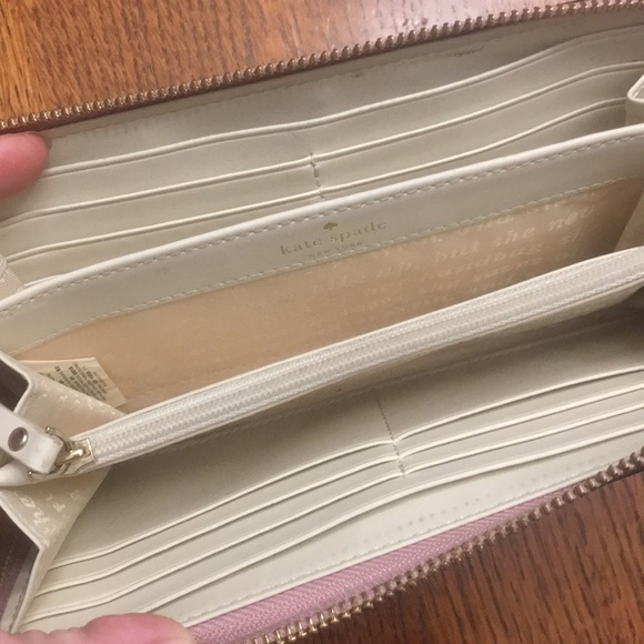 Kate spade New York pink glitter bug Lacey wallet - Picture 5 of 7